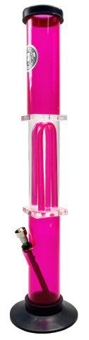 Double  Straw  Acrylic  Diffuser  Bong